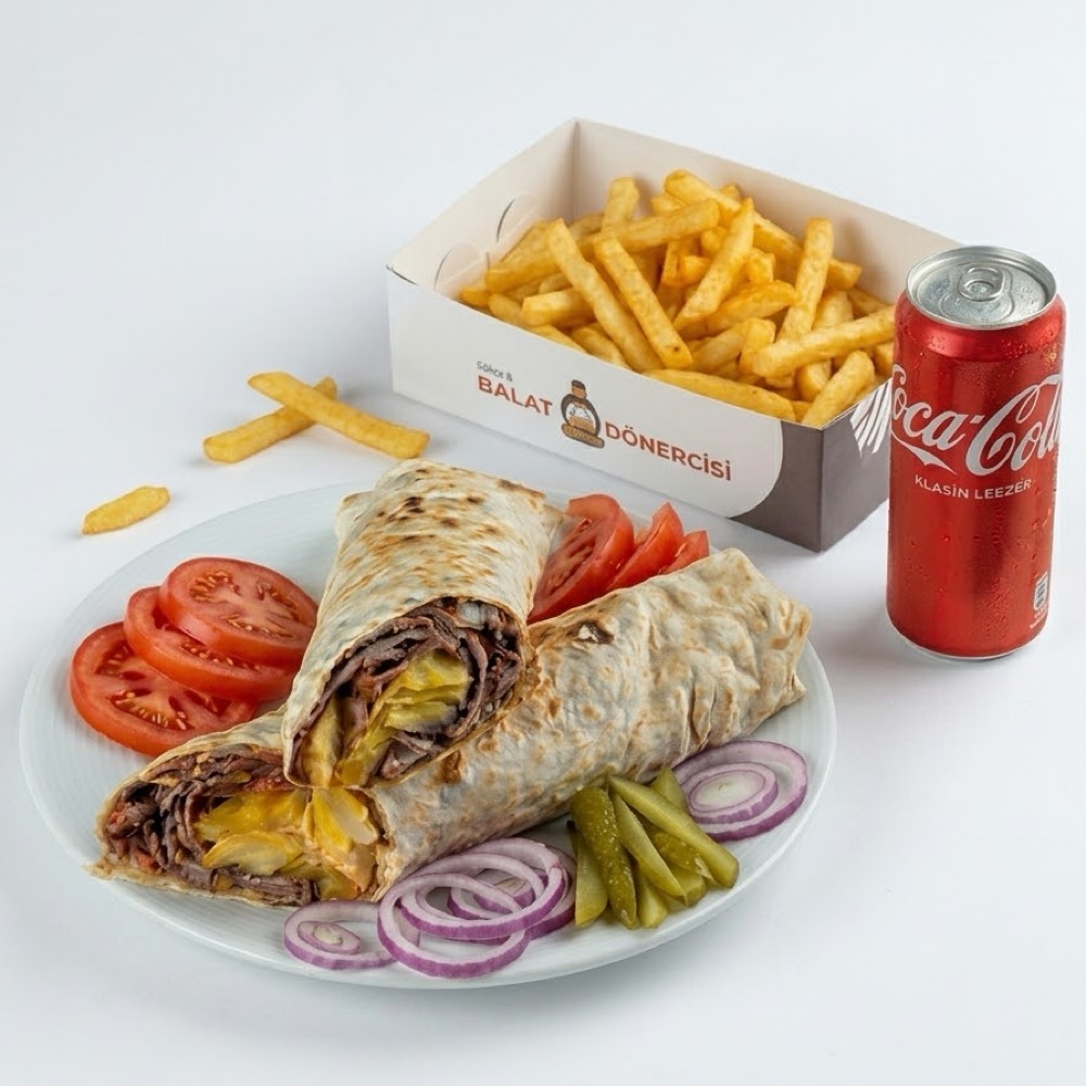 Dürüm Et Döner Menü (100 gram)