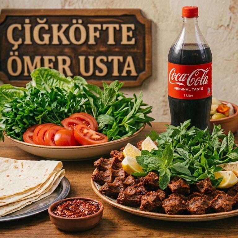 Aile menü (1kg çiğköfte+1lt coco cola )