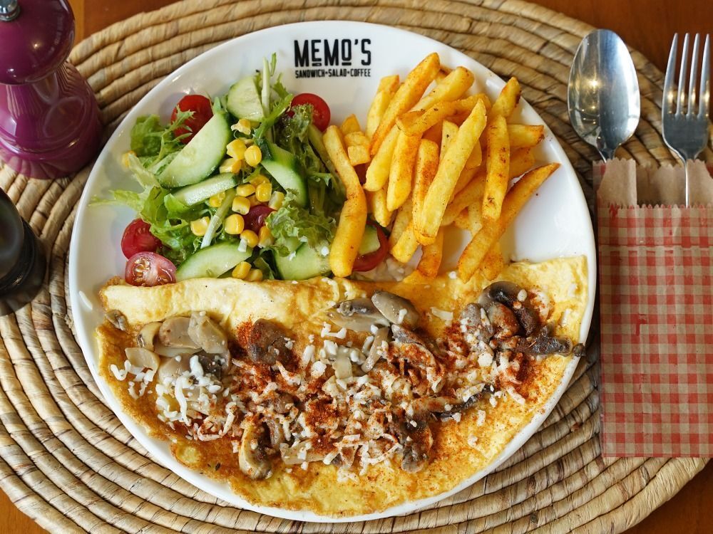 Mantarlı Kaşarlı Omlet