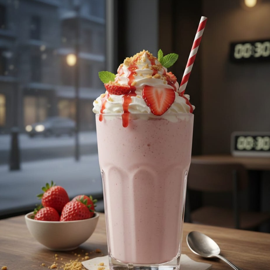 Çilekli Milkshake