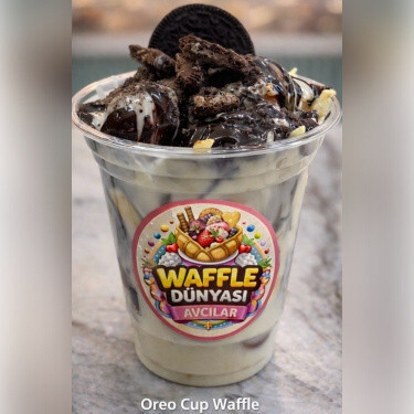 Oreolu Belçika Bardak Waffle