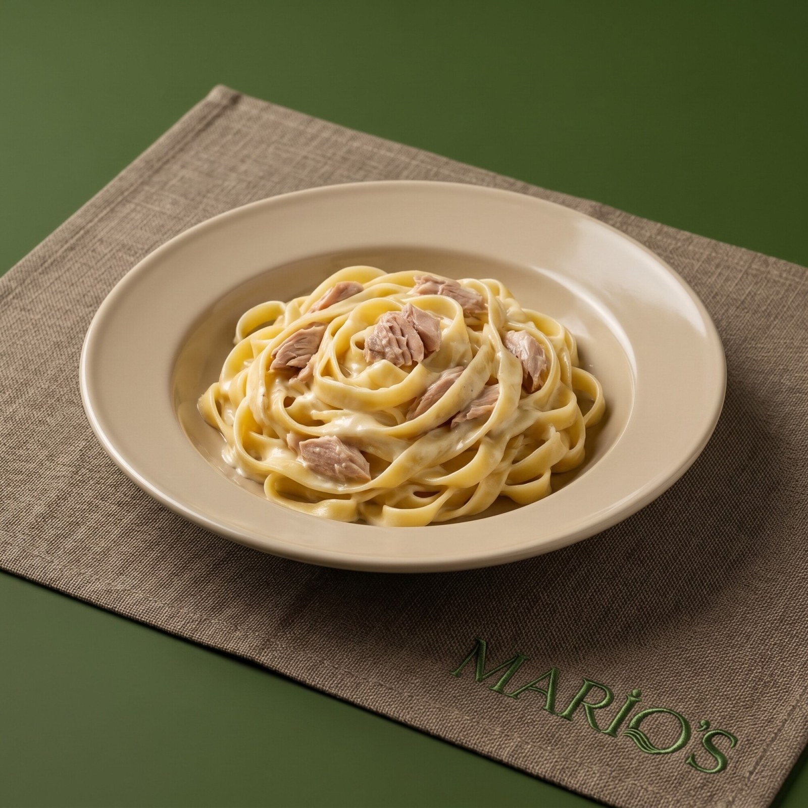 Ton Balıklı Fettuccine