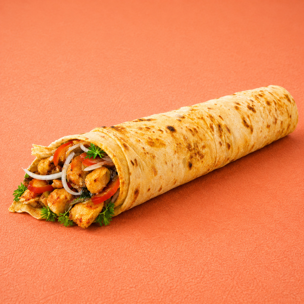 Tavuk Döner Dürüm (Geleneksel Usül)