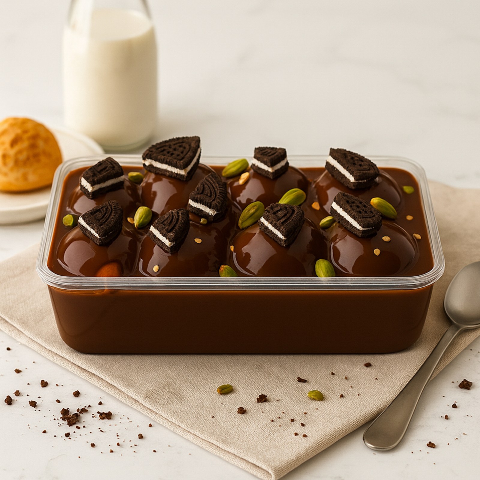 Oreolu & Antep Fıstıklı Profiterol (1 Kg.)