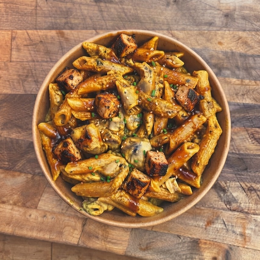 Barbekü Soslu Tavuklu Penne