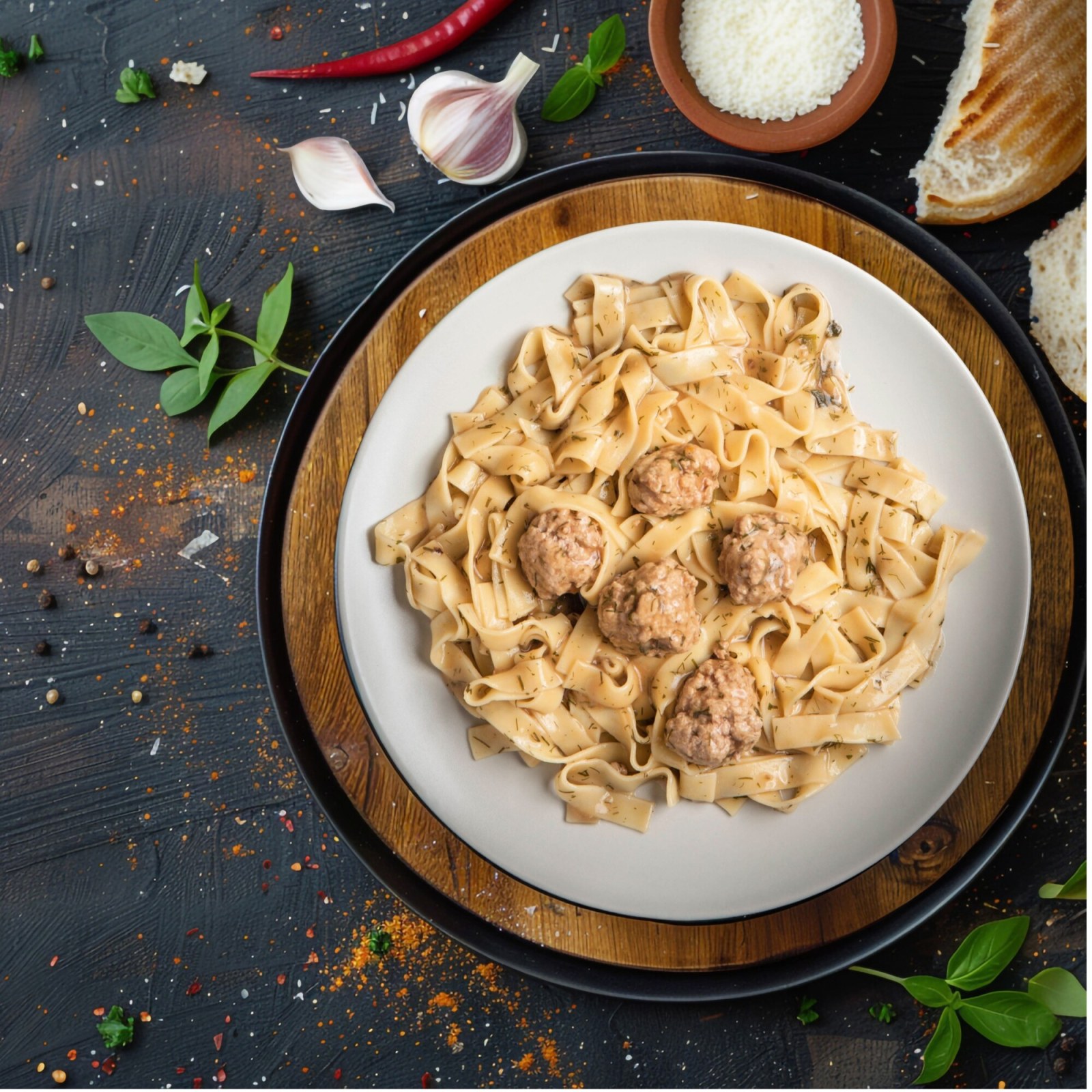 Moolâ Köfteli Tagliatelle