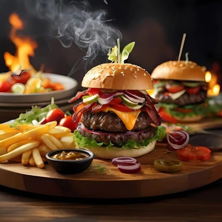 Cheeseburger Sevilen İkili