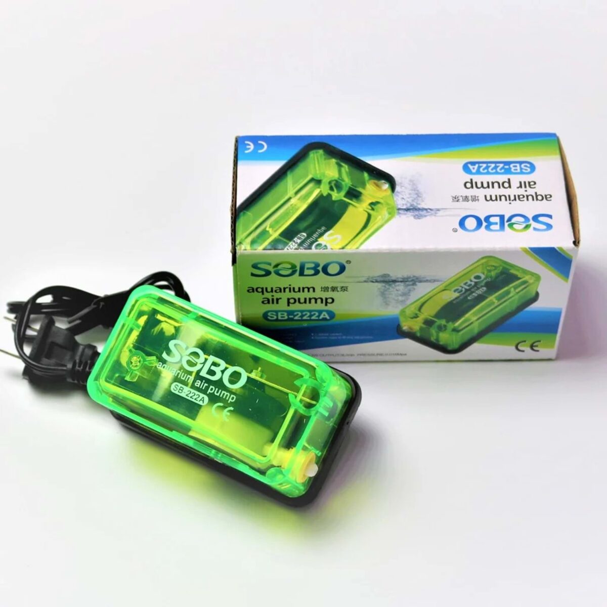 Sobo SB-222A Tek Çıkışlı Akvaryum Hava Motoru (Mini Hava Pompası)