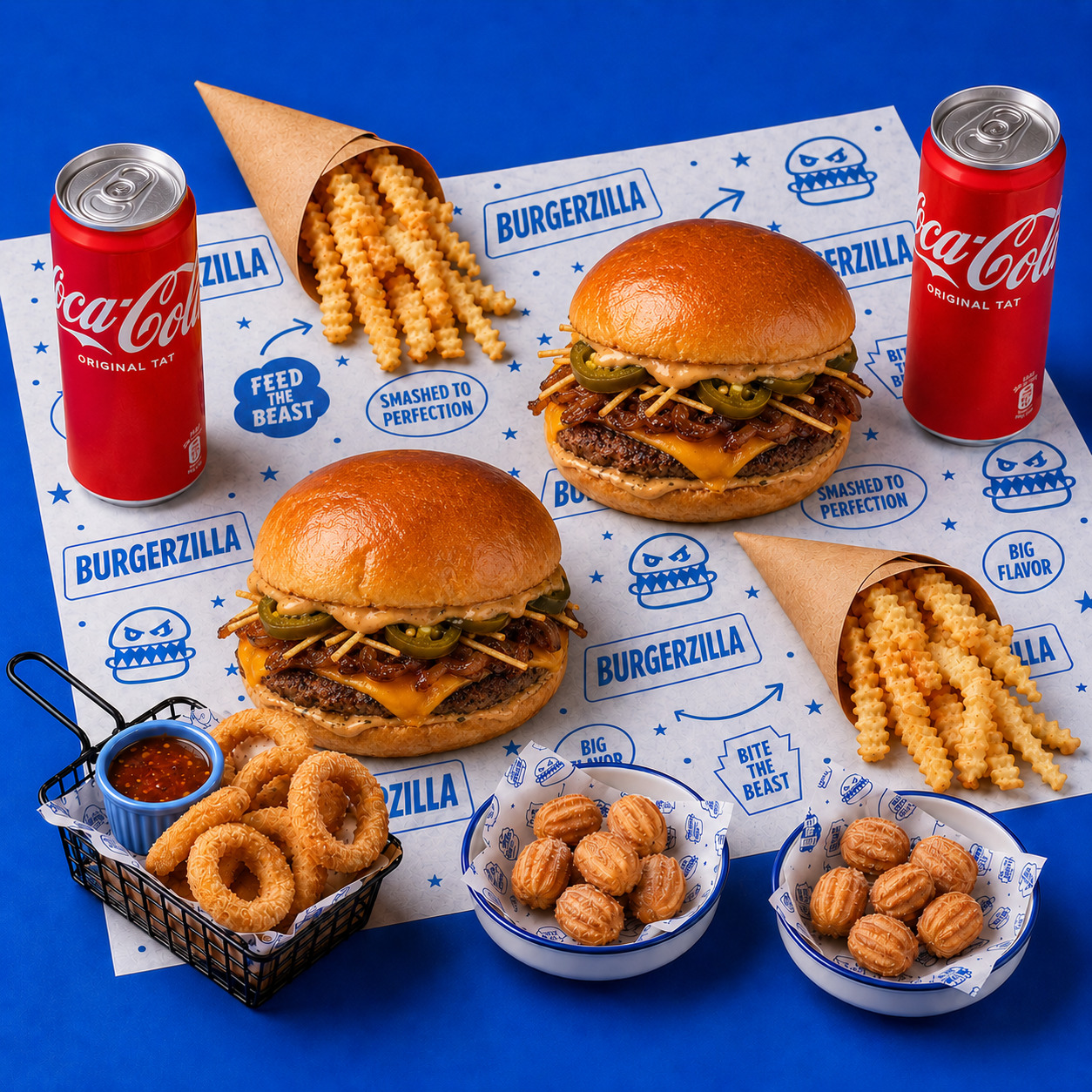 2'li Zilla Burger & Churros Menü