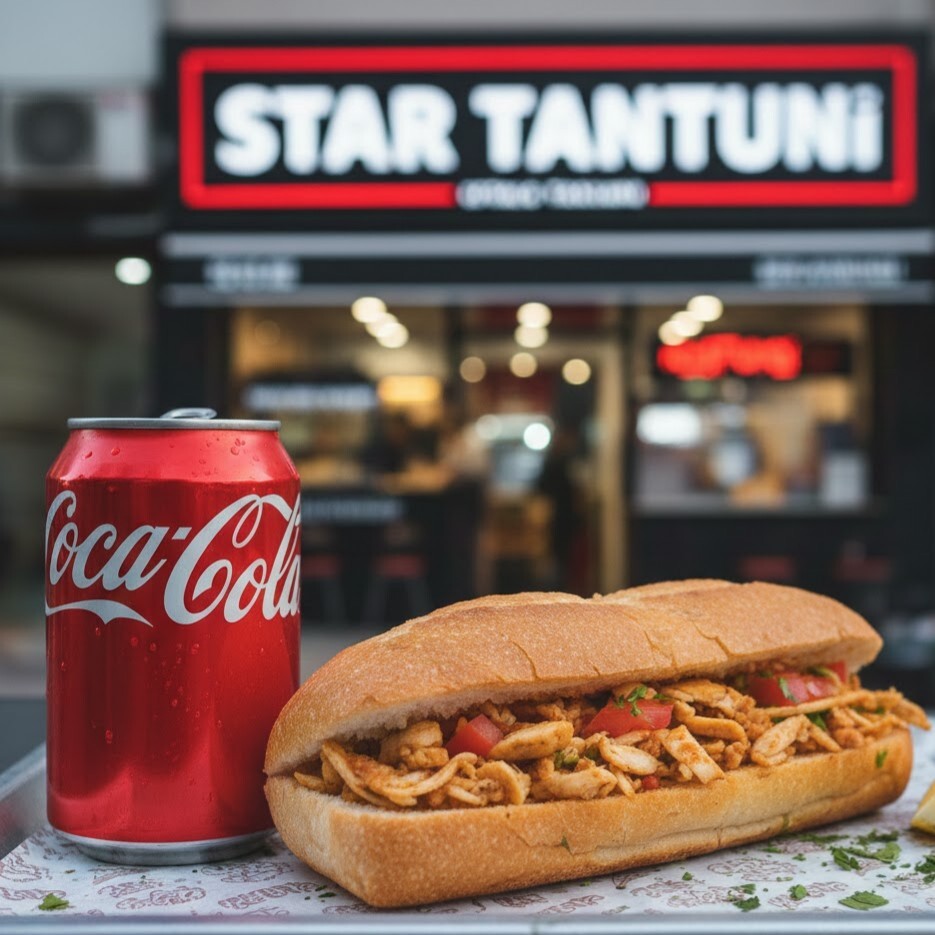 Ekmek Arası Tavuk Tantuni +330Ml.Coca Cola