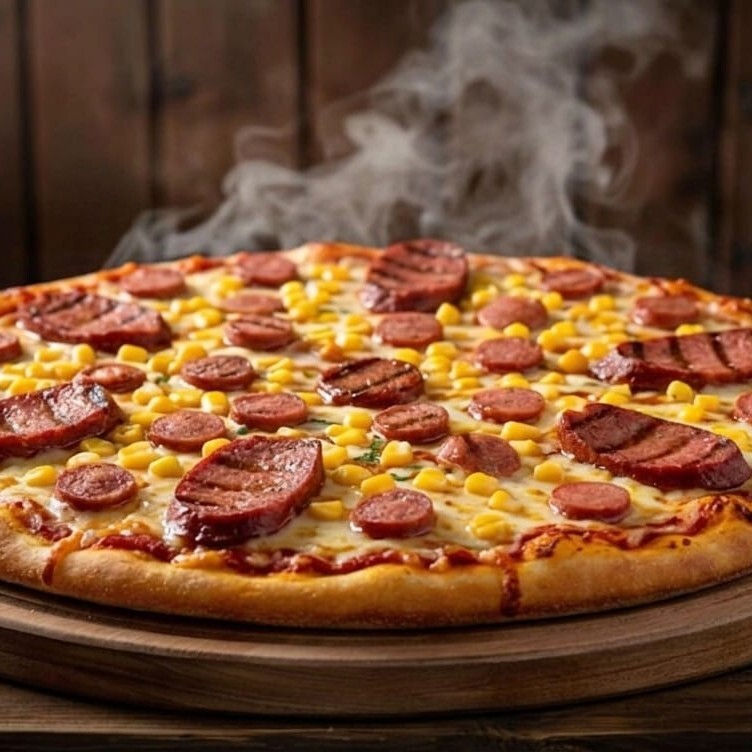 Festival Pizza ( Büyük Boy ) VIP Live Sos Sucuk Sosis Mısır VIP Gurme Pizzacı Pizza