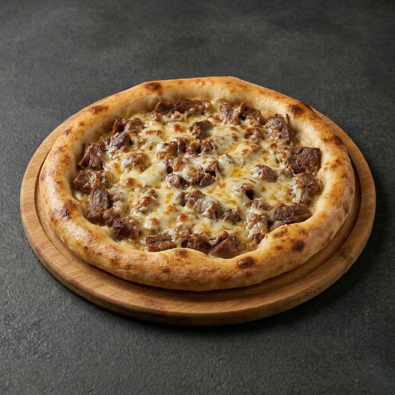 Kavurmalı Kaşarlı Yuvarlak Pide