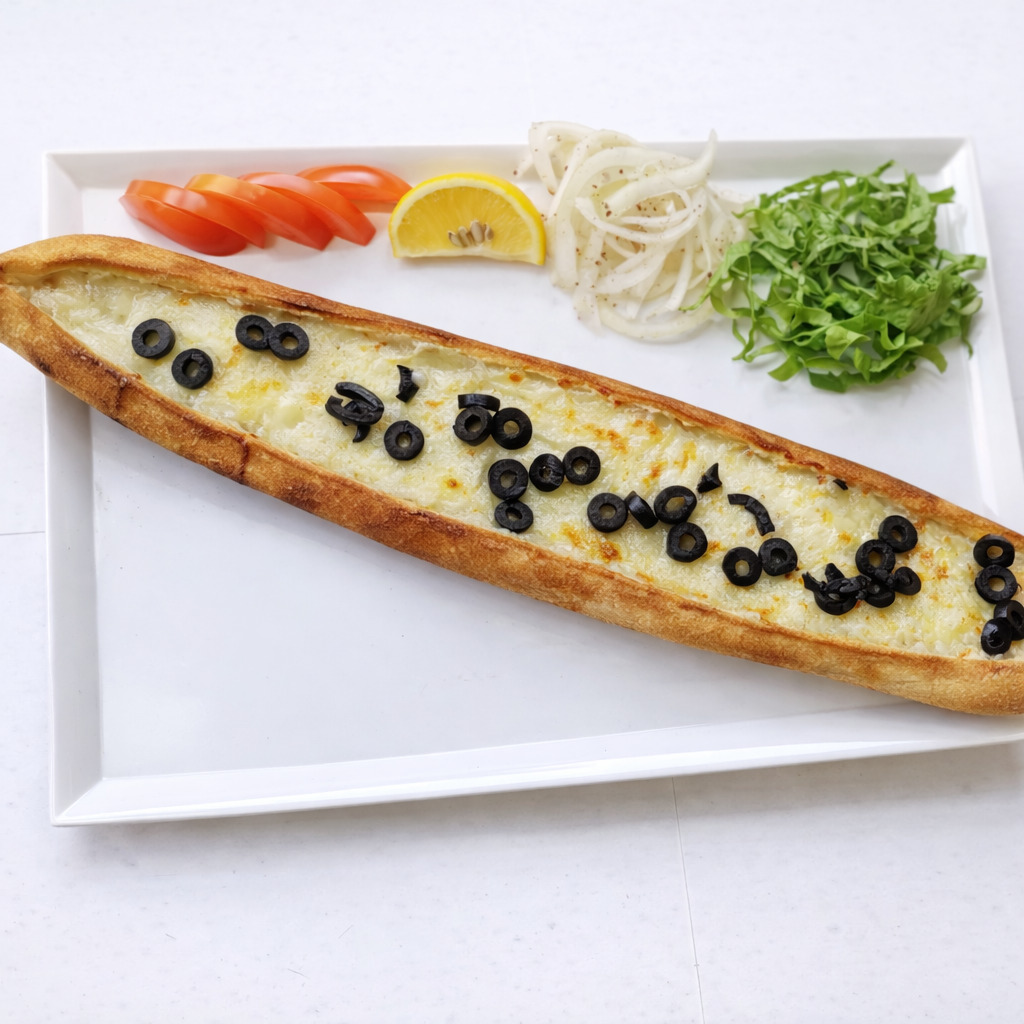 Zeytinli Kaşarlı Pide