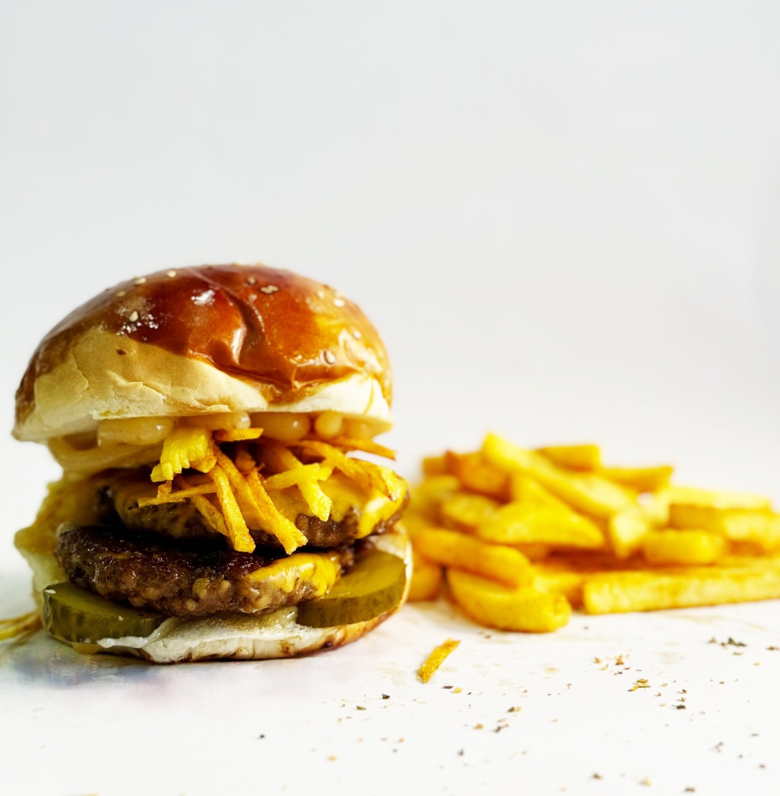 Double Burger Menü