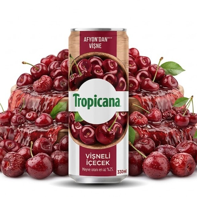 Tropicana Meyve Suyu 330ml vişne İçecek