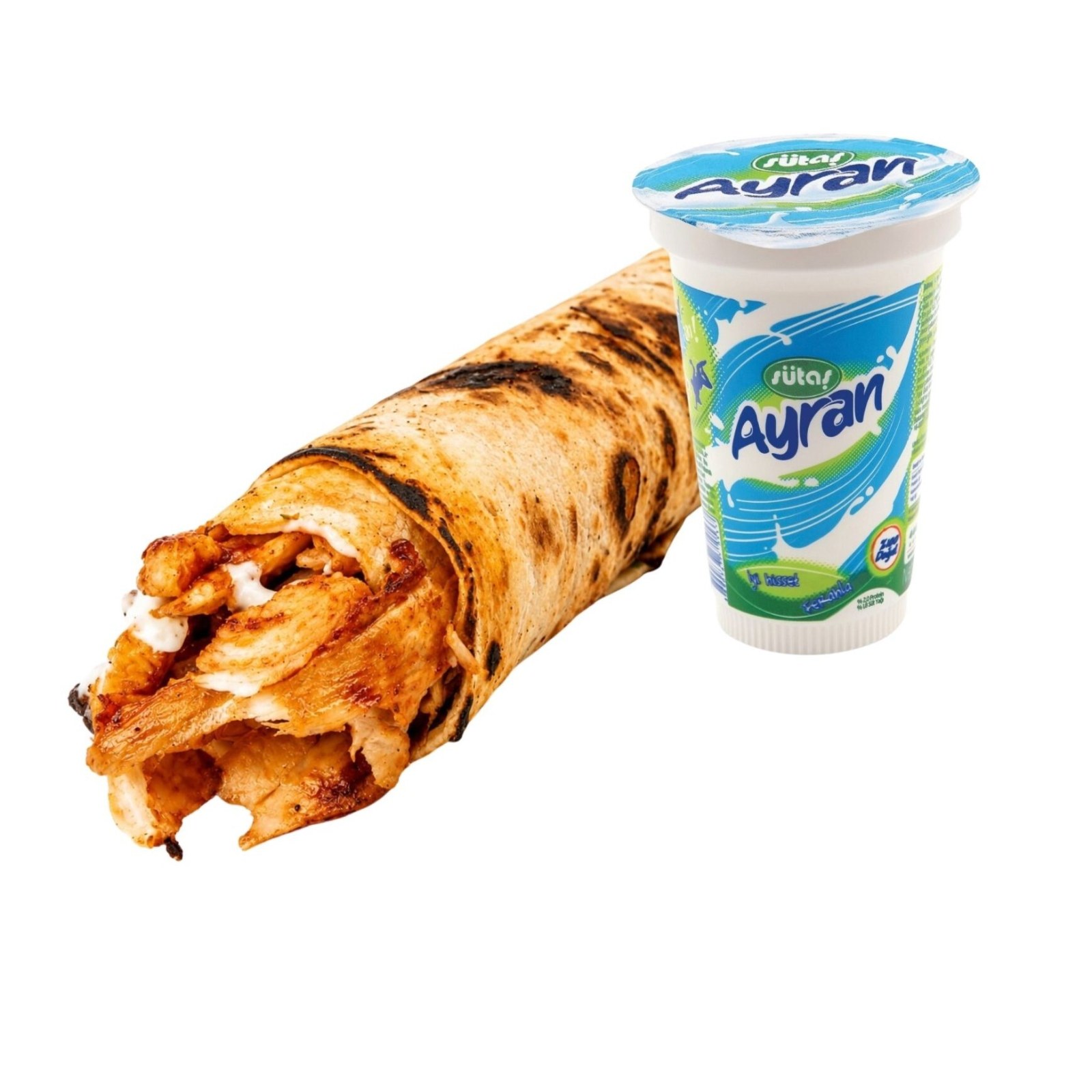 Ayran Hediyeli Tavuk Döner Dürüm