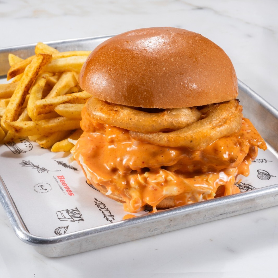 Peri Peri Fried Chicken Burger