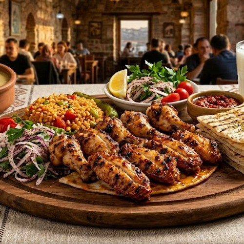 Pilav Ustu Kanat Porsiyon+Ayran