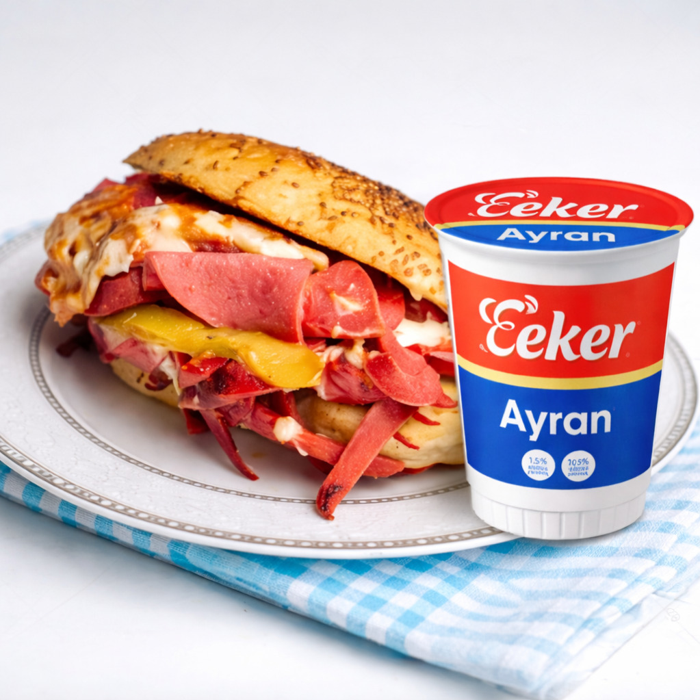 Kumru Sandviç + Eker Ayran (27 Cl)