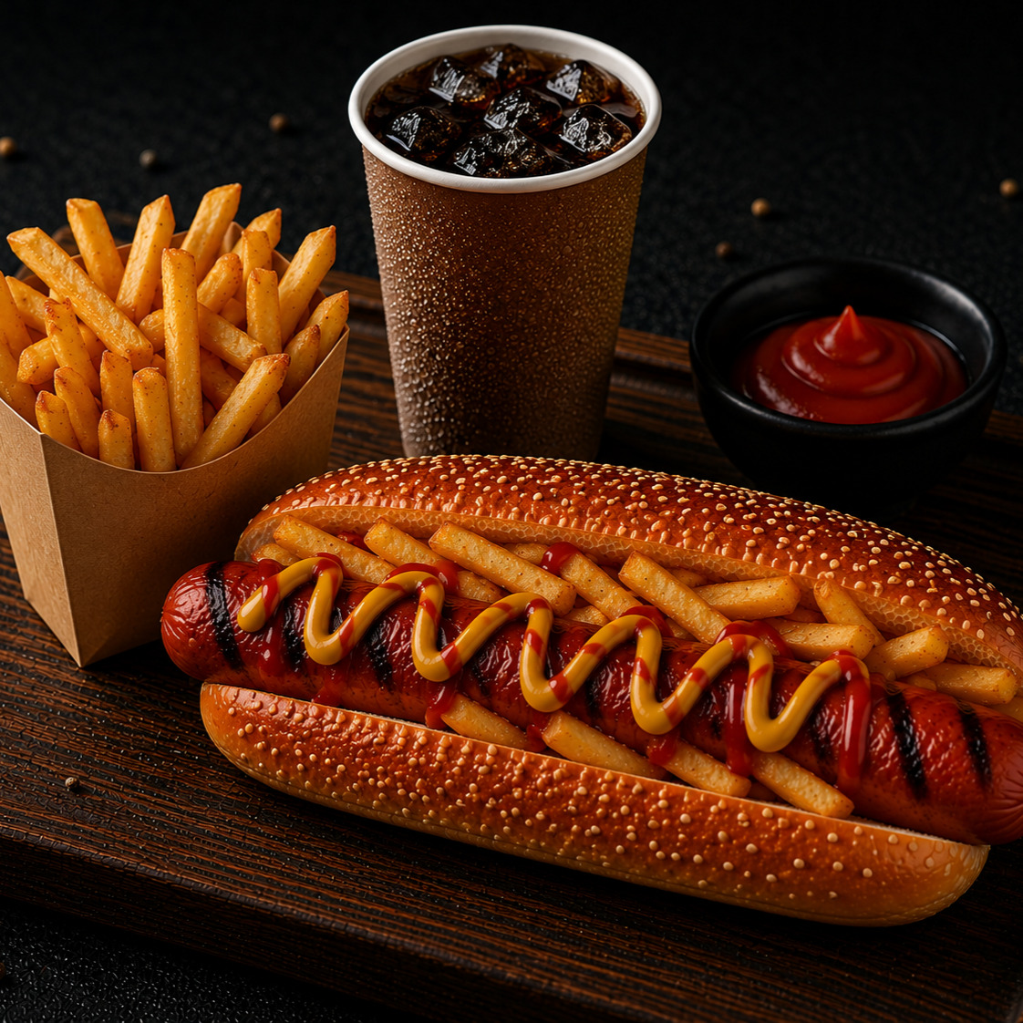Fries Hot Dog Menü