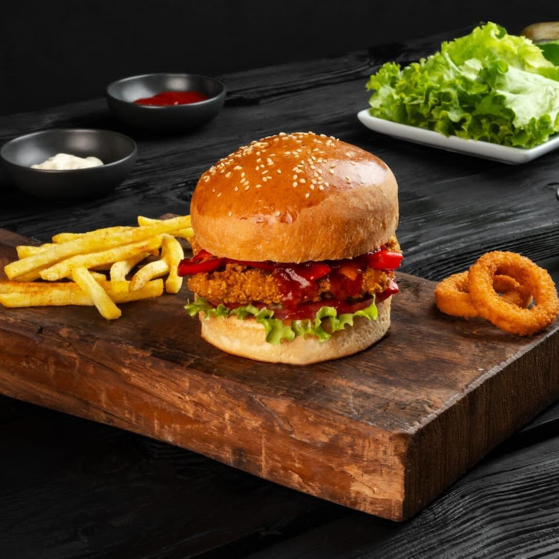 Chili Chicken Burger 150 gr