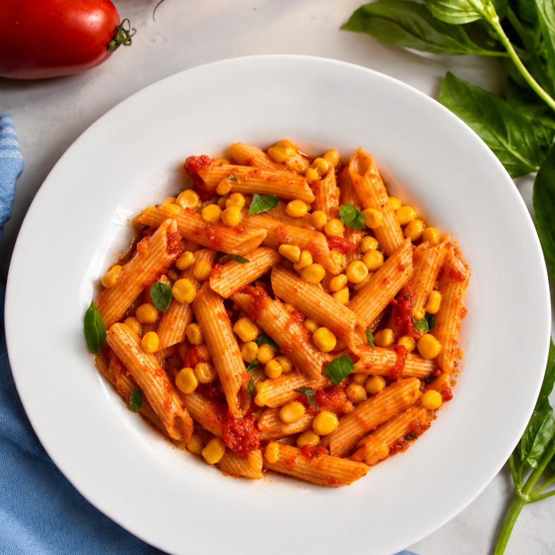 Mısırlı Penne Napoliten