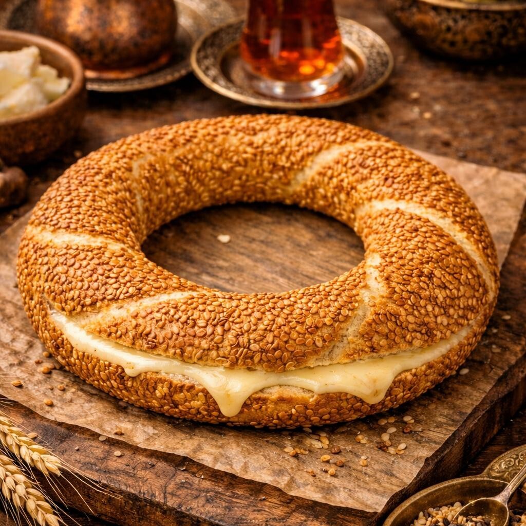 Kaşarlı Sütlü Simit