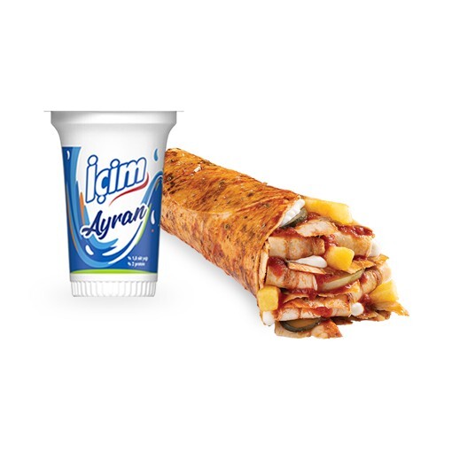 Ekonomik Tavuk Döner Dürüm Menü (M)