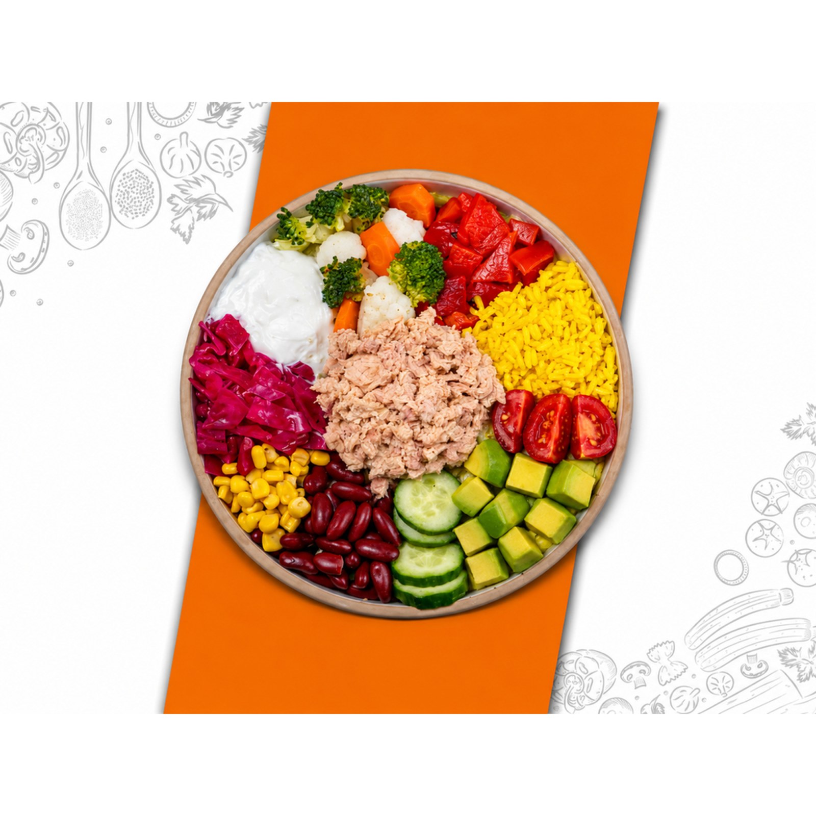 Ton Balıklı Bowl Kase