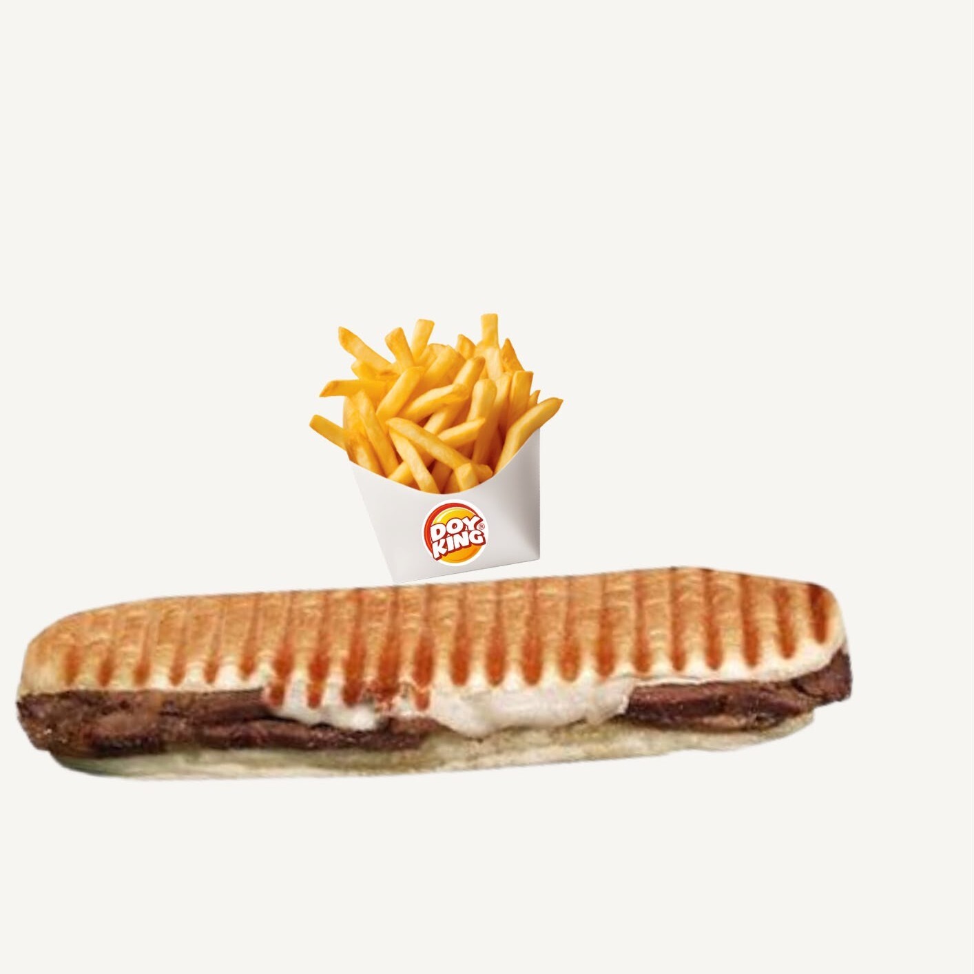 Kavurmalı King Tost & Patates Kızartması