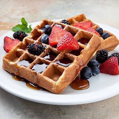 Black White Prime Waffle