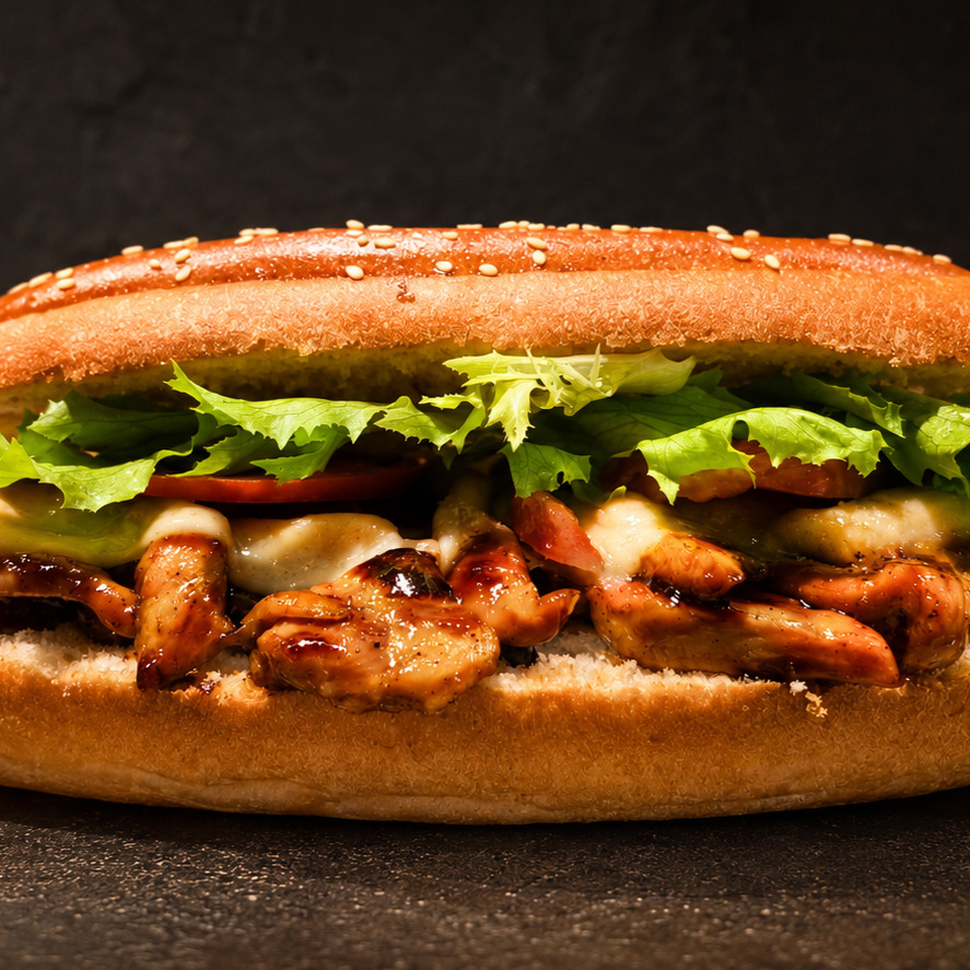 Teriyaki Soslu Tavuk Sandviç
