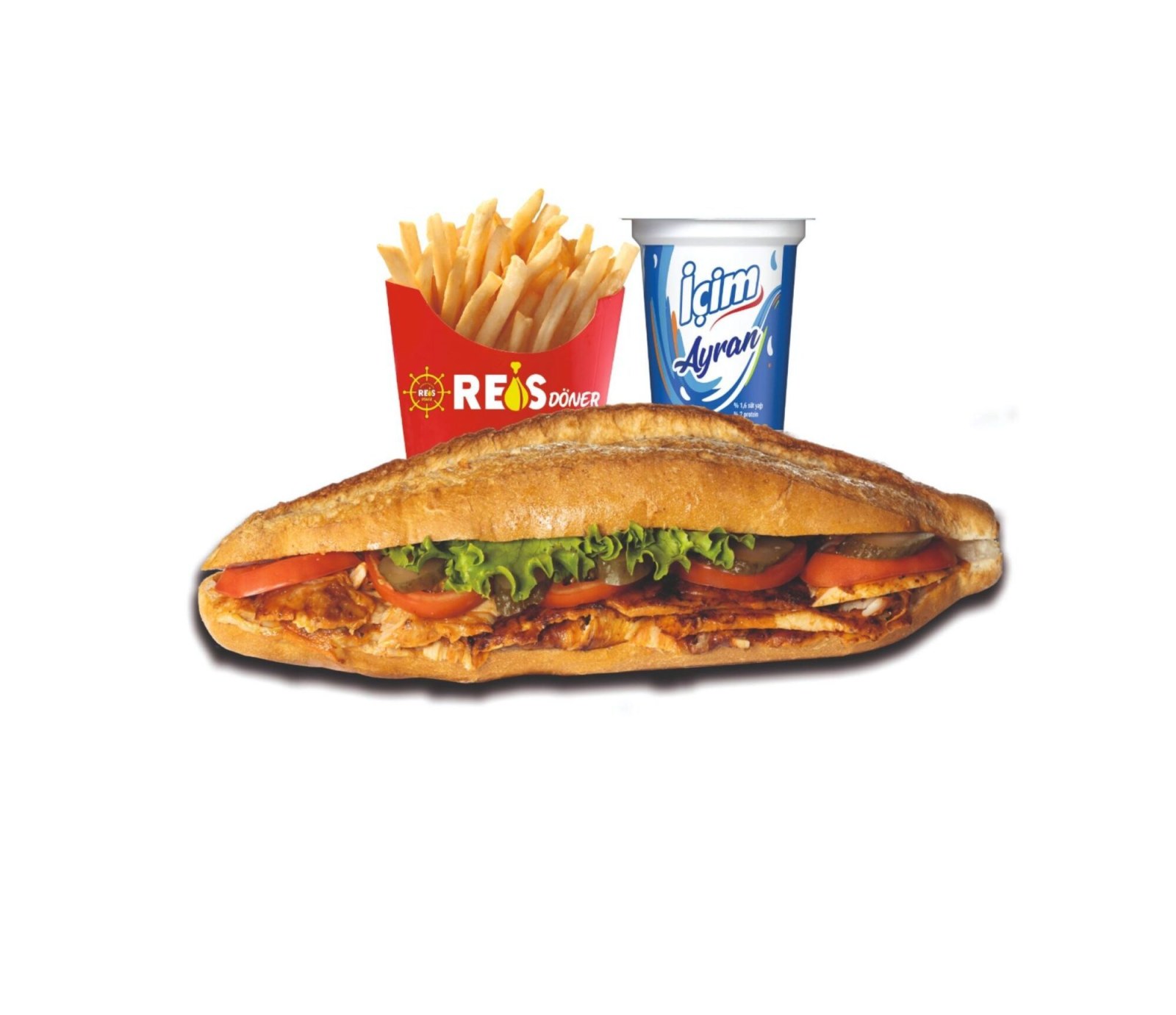 Tam Ekmek Arası Tavuk Döner Menü