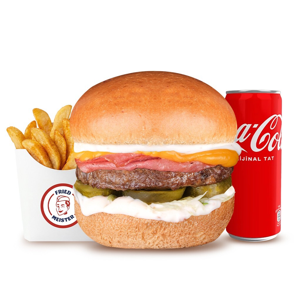 Meister Bacon&Cheese Burger Menü