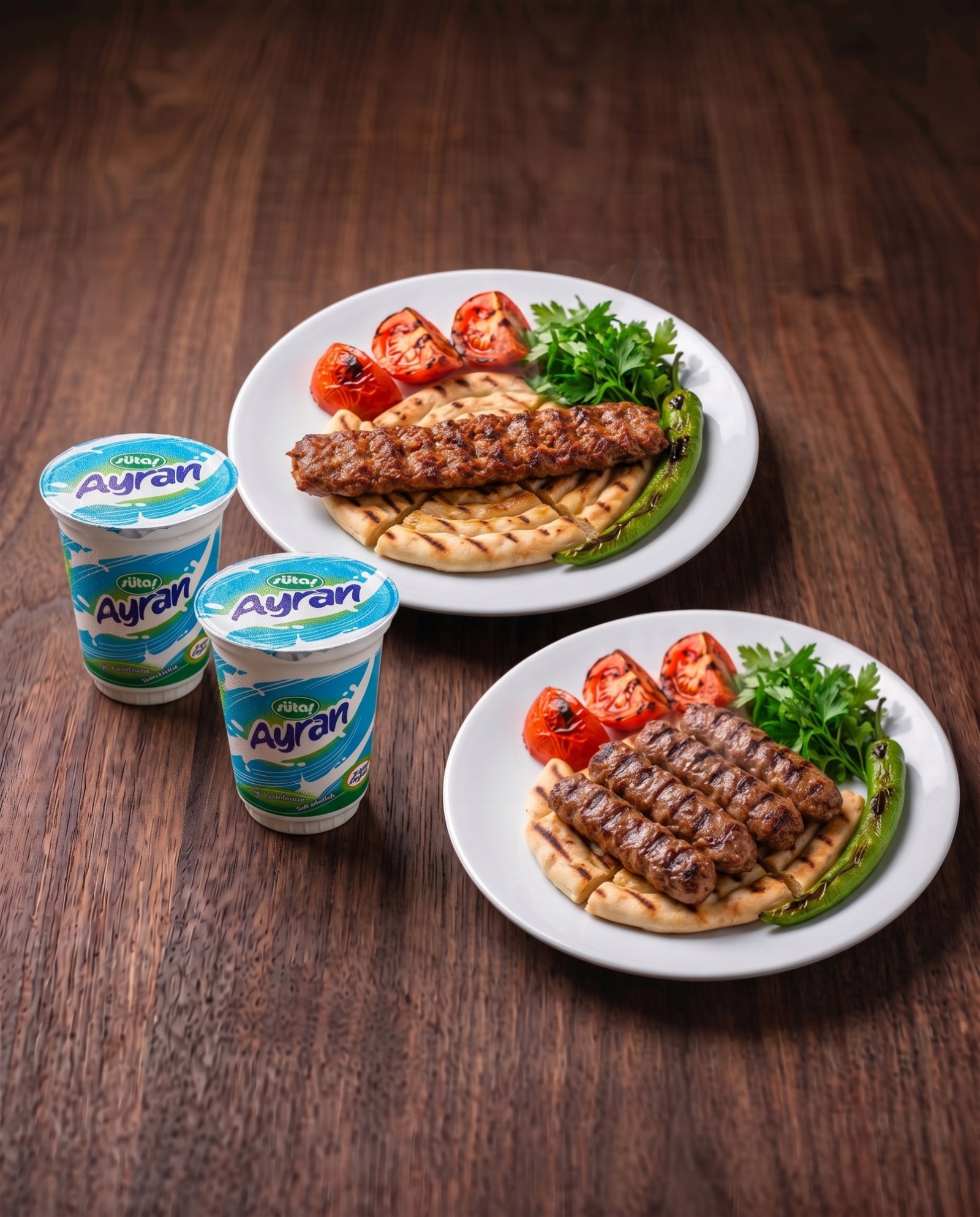 Adana Kebap + Şiş Köfte + 2 Ayran