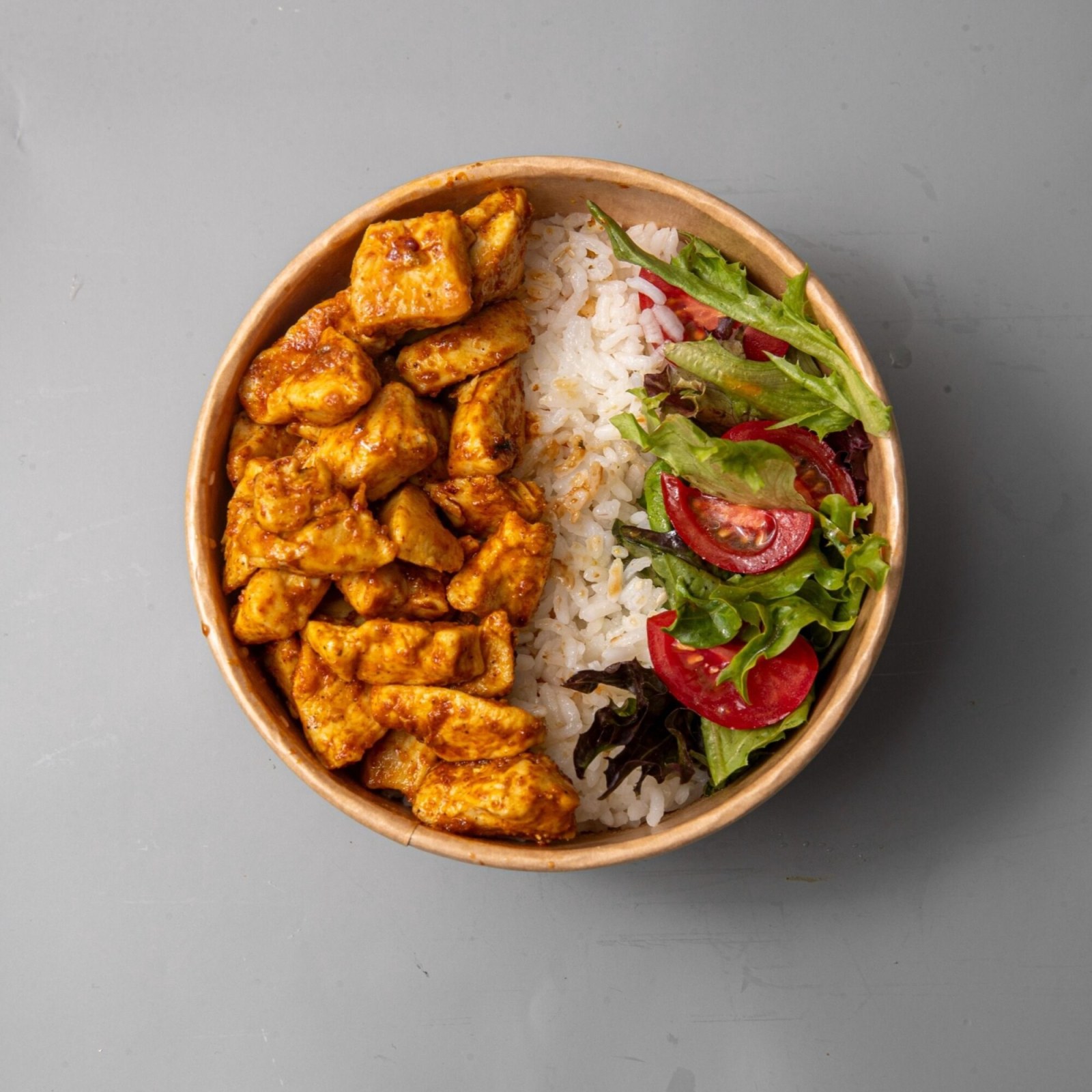 Körili Tavuklu Pilav Bowl (Büyük Kase)