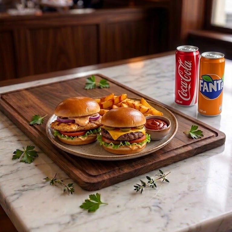 Woswos Style Burger Menü (2 Kişilik)