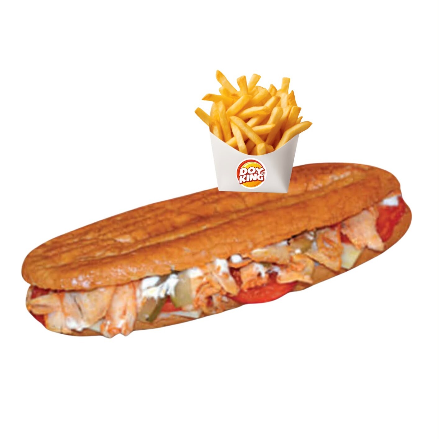 Kaşarlı Tavuk Döner Ekmek Tost