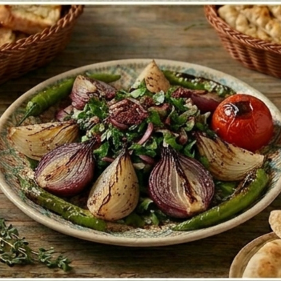 Köz Soğan Salatası