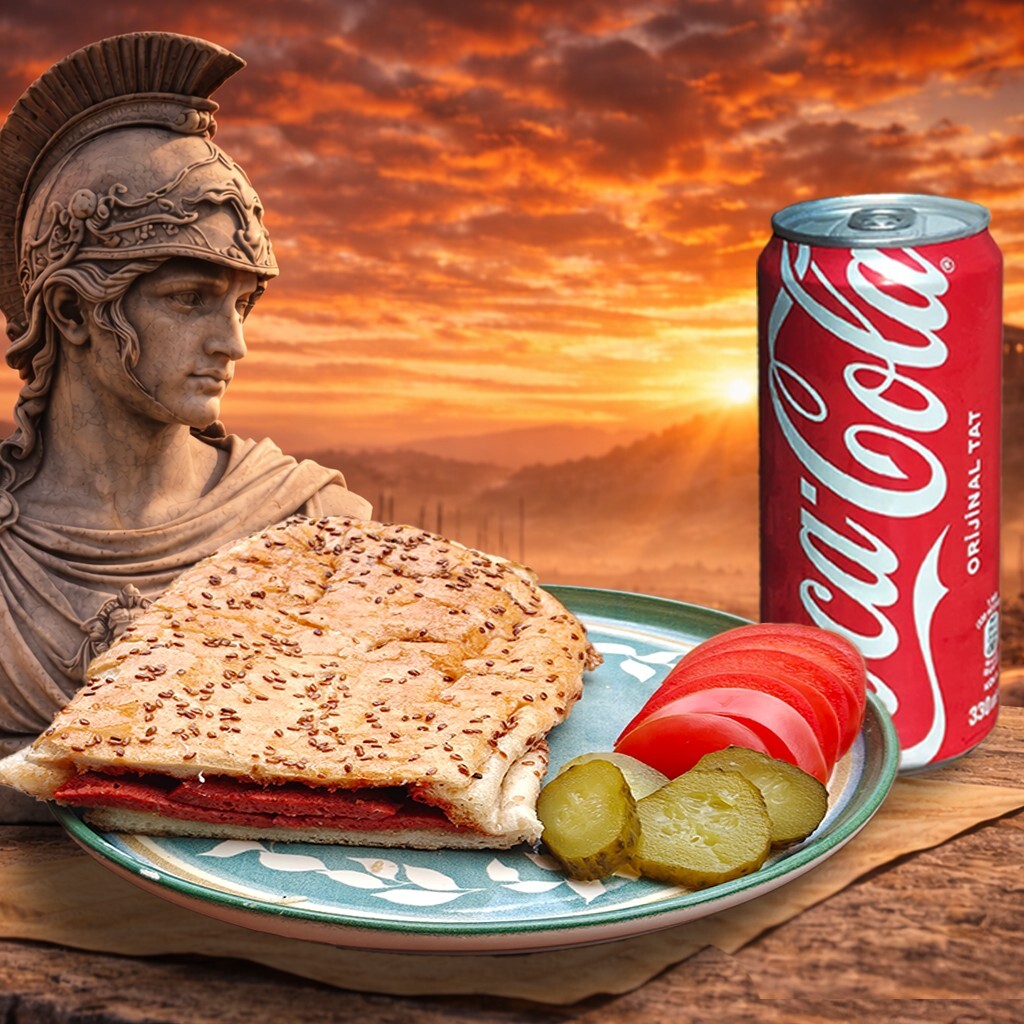 Coca-Cola Menü Ares Sucuklu Tost Menü (Yarım Ekmek)