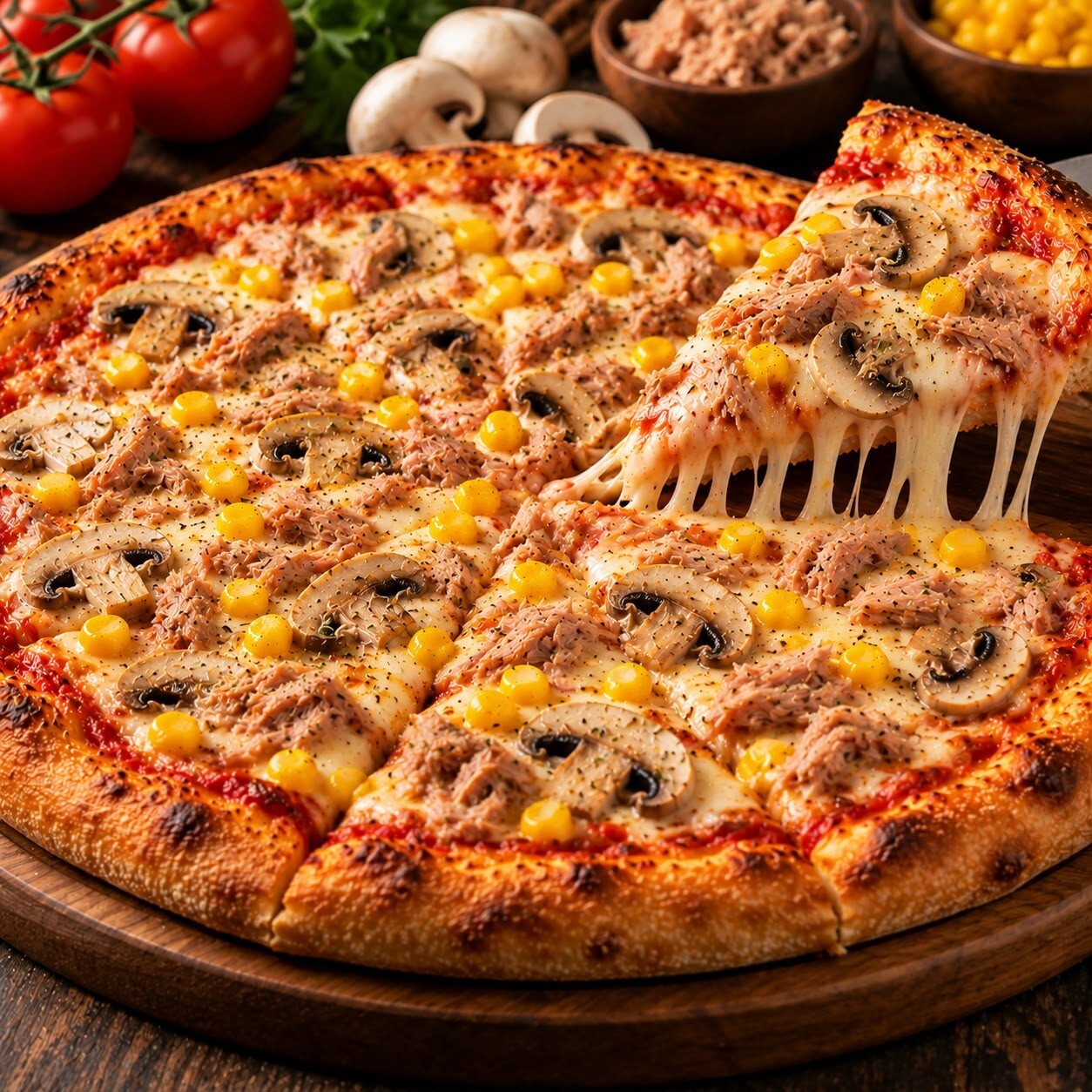 Ton Balıklı Pizza (Orta)