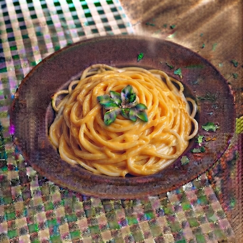 Cheddar Peynir Soslu Spagetti Makarna