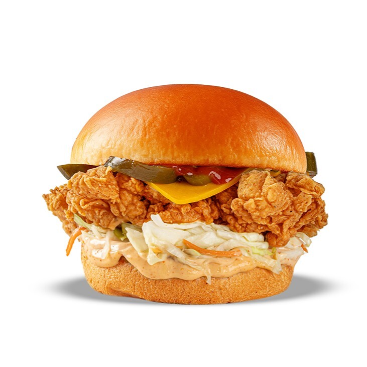 Hot Mess Chicken Burger