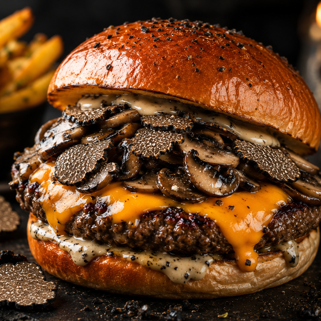 Trüf Mantarlı Burger
