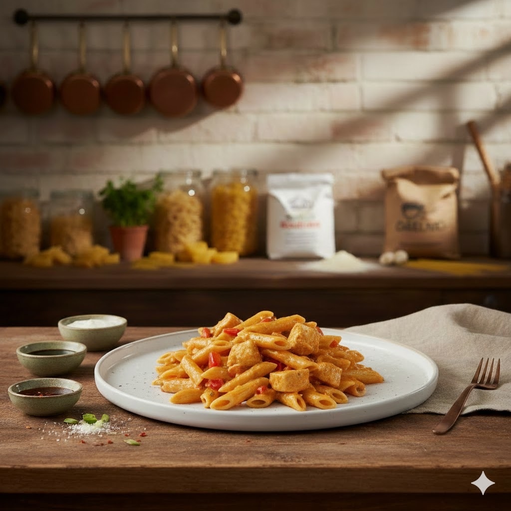 Köri Soslu Penne