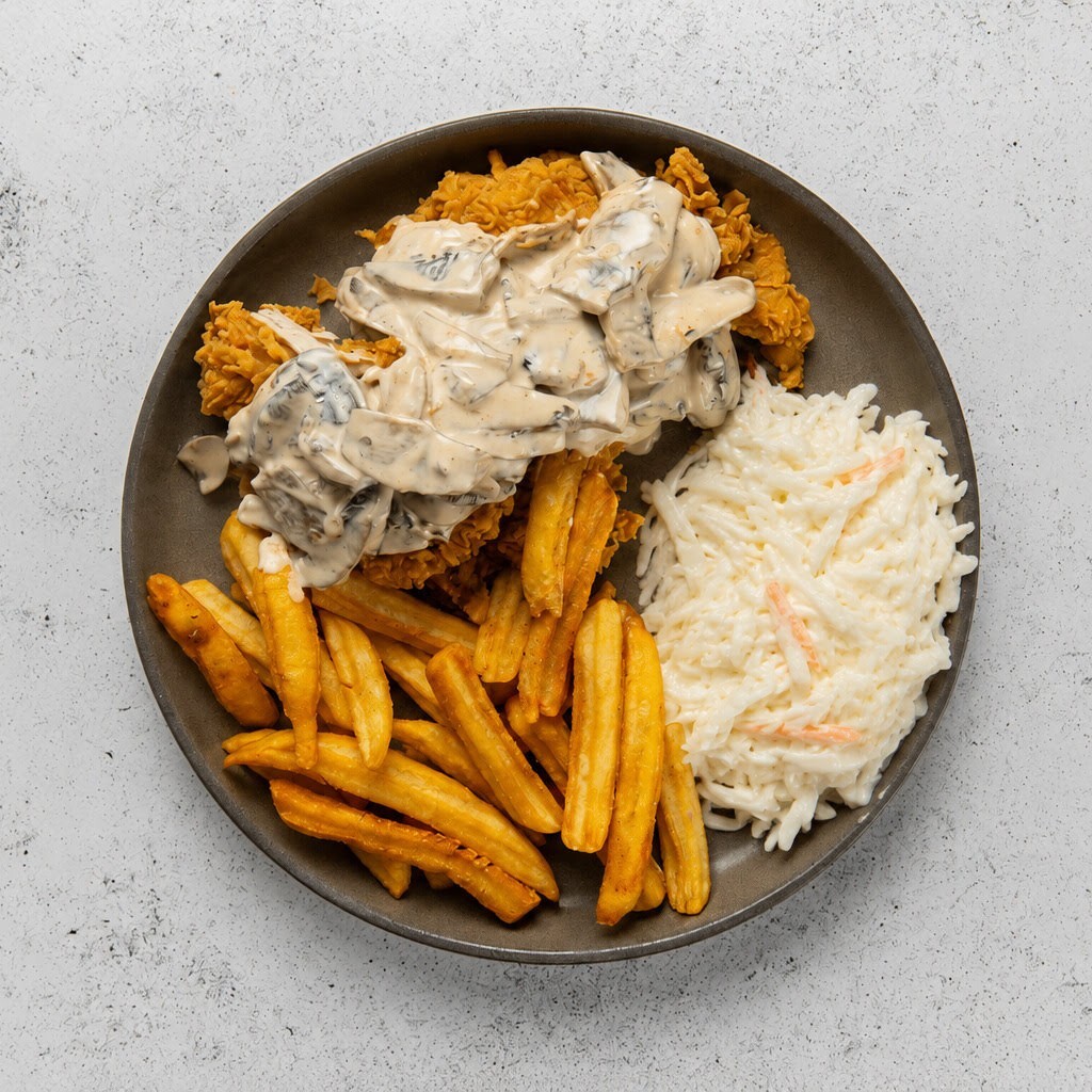 Mantarlı Schnızel (1384,1 KCal)