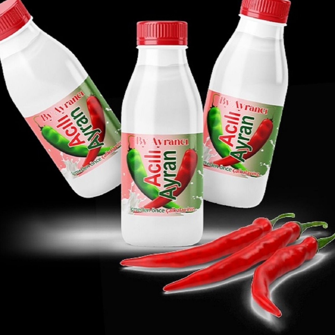 Acılı Ayran Şişe (270 ml) (1 adet)