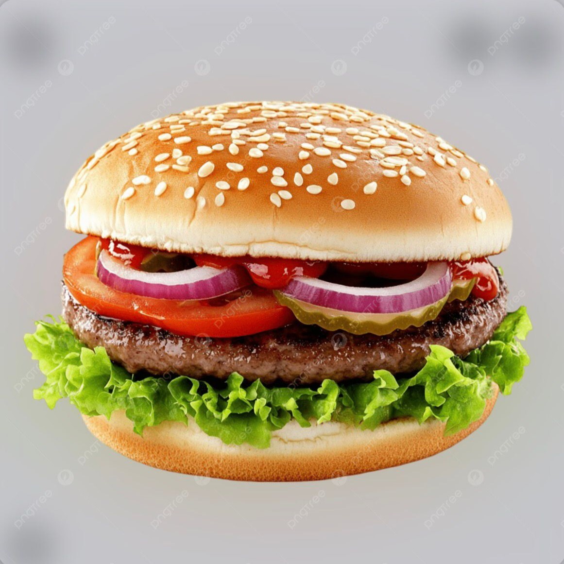 Hamburger (El Yapımı) + Patates