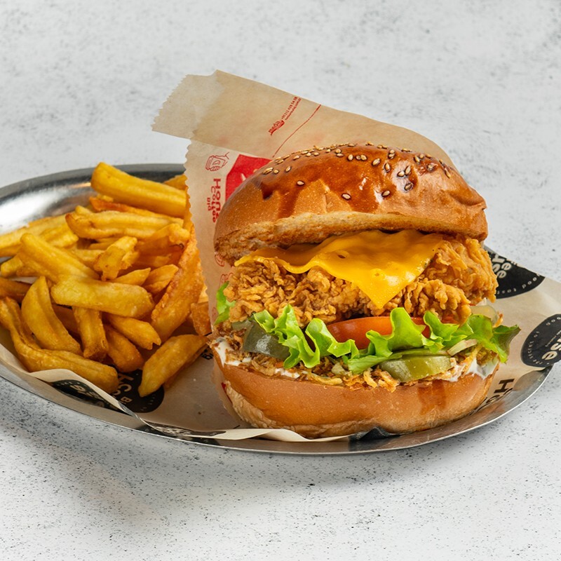 Cheddarlı Çıtır Burger Menü (1106,52 KCal)
