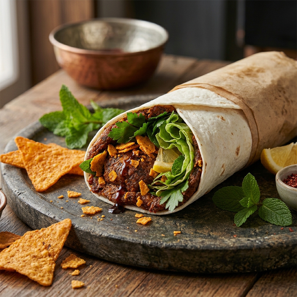 Doritoslu El Yoğurması Çiğ Köfte Dürüm (150gr)